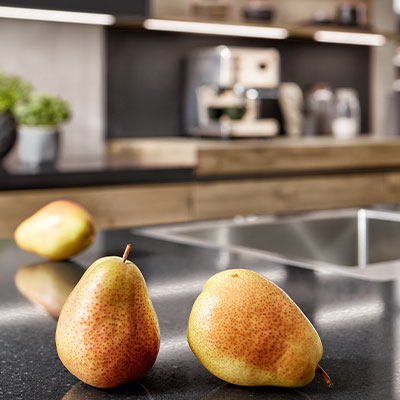 Quadratisches Stimmungs-Küchenbild