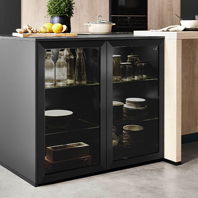 Quadratisches Stimmungs-Küchenbild